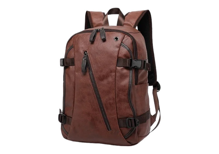 Vintage Leather Backpack for Men Travel & School