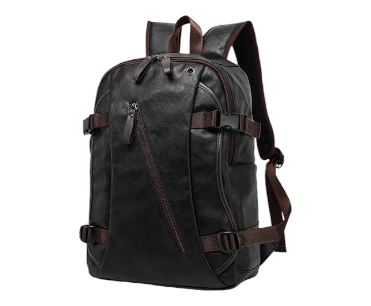 Vintage Leather Backpack for Men Travel & School