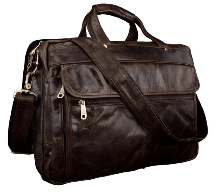 Full-Grain Leather Briefcase