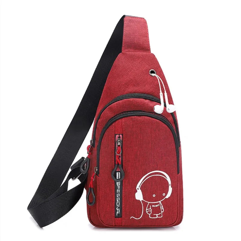 Momo Headphone Series Crossbody Bag for Hands-Free Carry