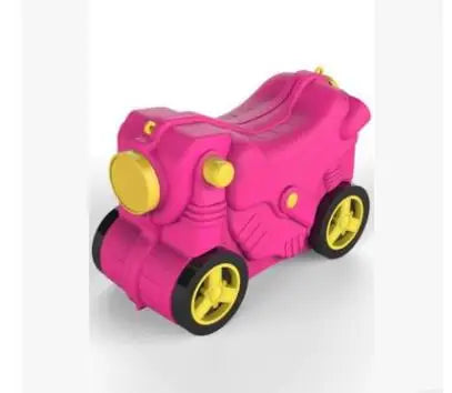 La maleta con ruedas para niños con ruedas y para montar