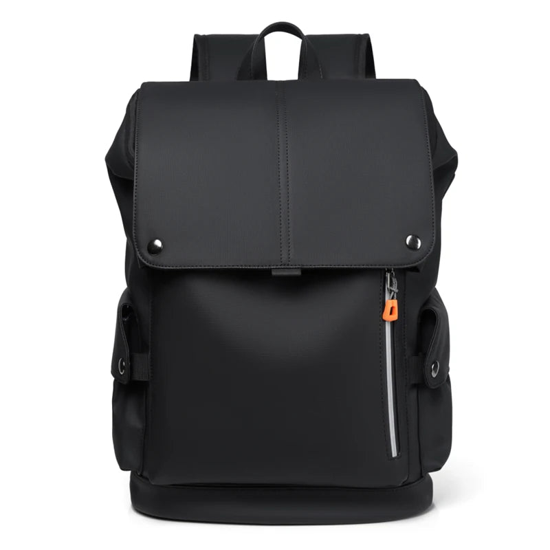 Urban Man's PU Leather Waterproof Laptop Backpack