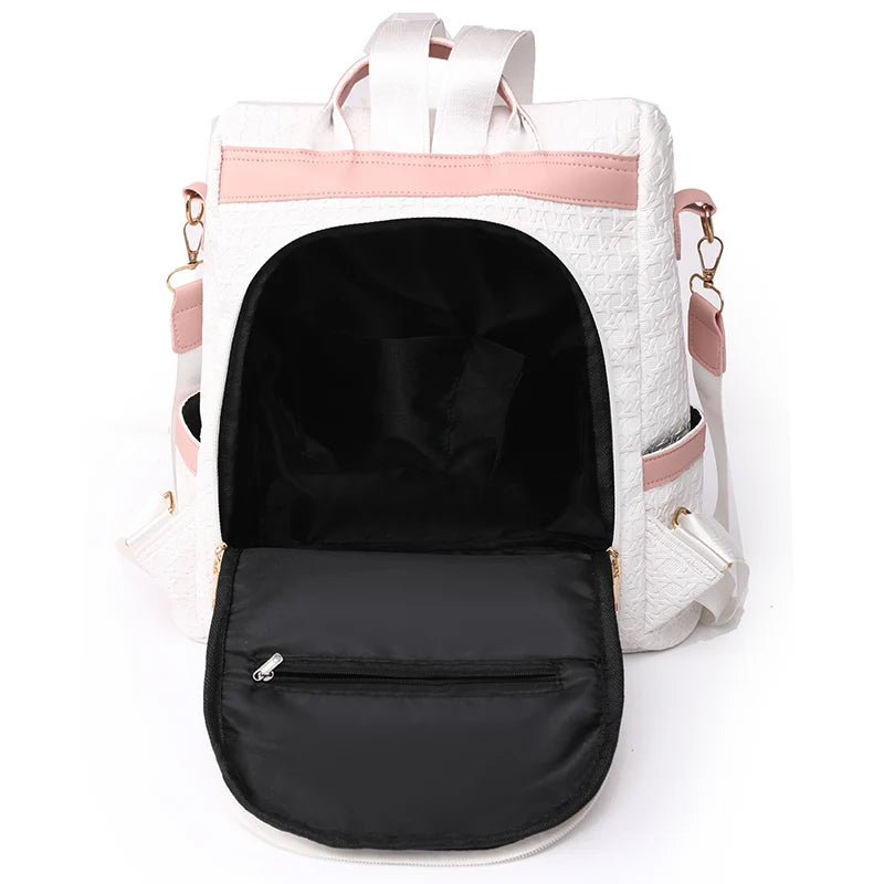Designer Soft Nylon Anti-Theft Backpack