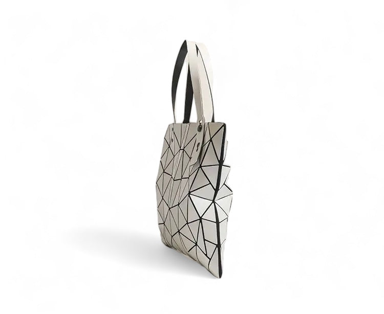 Tote geométrico luminoso: bolso de mujer reflectante