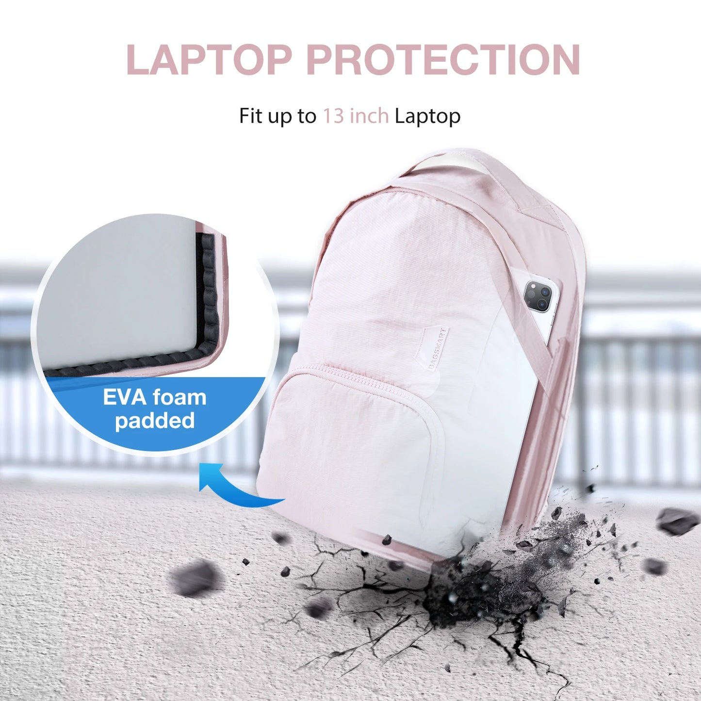 Cute Anti-theft Waterproof Laptop Backpack for Women