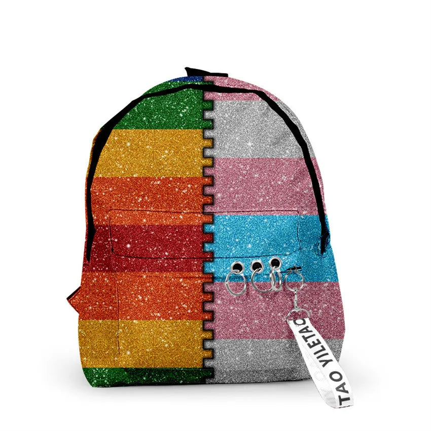 Rainbow Pride Design Backpack: Stylish Statement