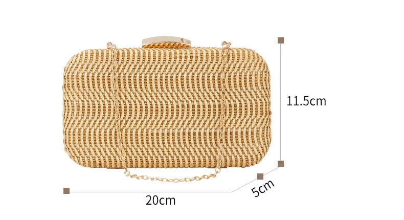 शानदार स्ट्रॉ क्लच: फैशनेबल पार्टी हैंडबैग