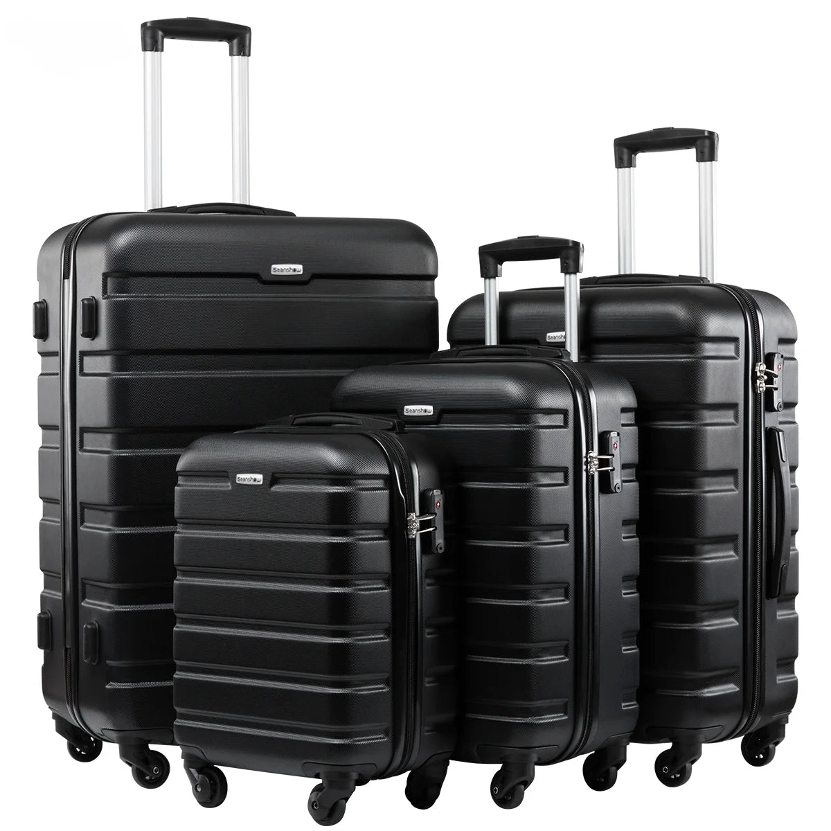 Travel in Style with ABS+PC Spinner Luggage Set with Customs Lock