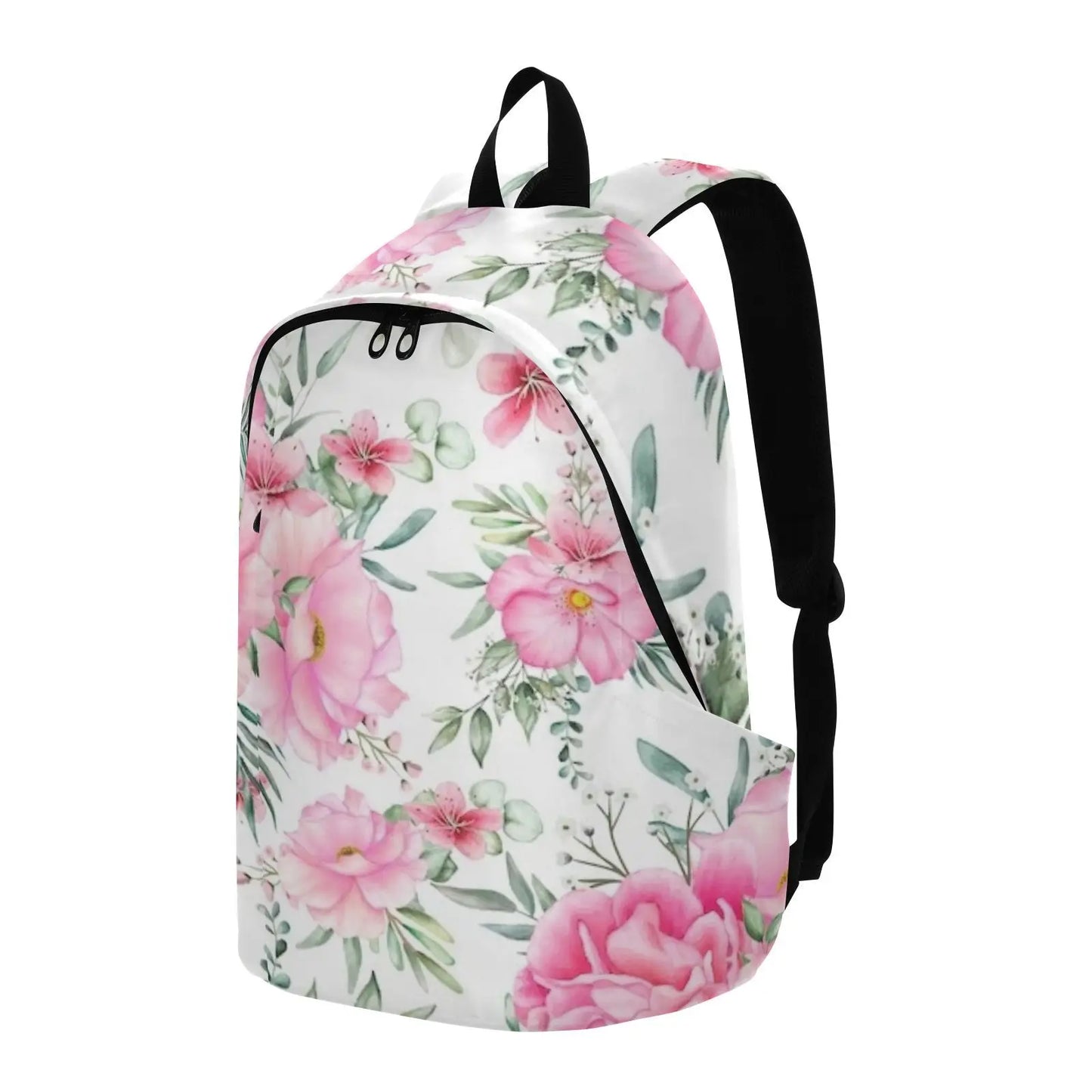 Trendy Floral Print Laptop Backpack