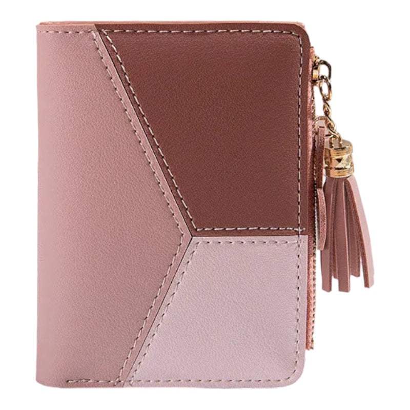 Cartera de mujer Cartera de cuero PU para mujer hecha de cuero monederos para mujer tarjetero plegable portátil monederos para mujer