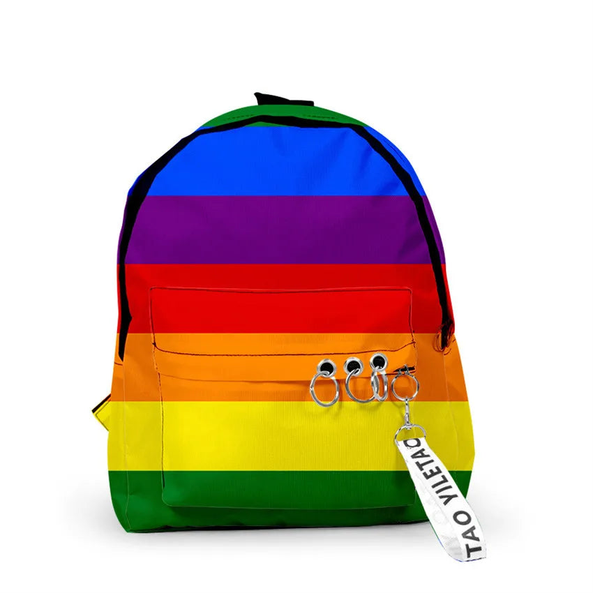 Mochila con diseño Rainbow Pride: declaración elegante