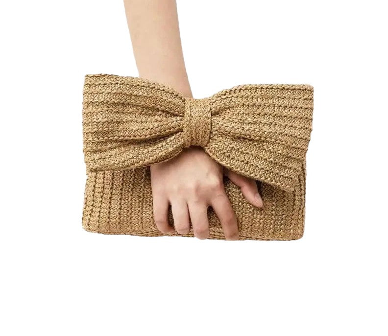 Cara Fashion Trend: Bow Straw Woven Handbag