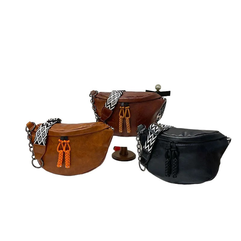 Jelly Soft Leather Waist Bag