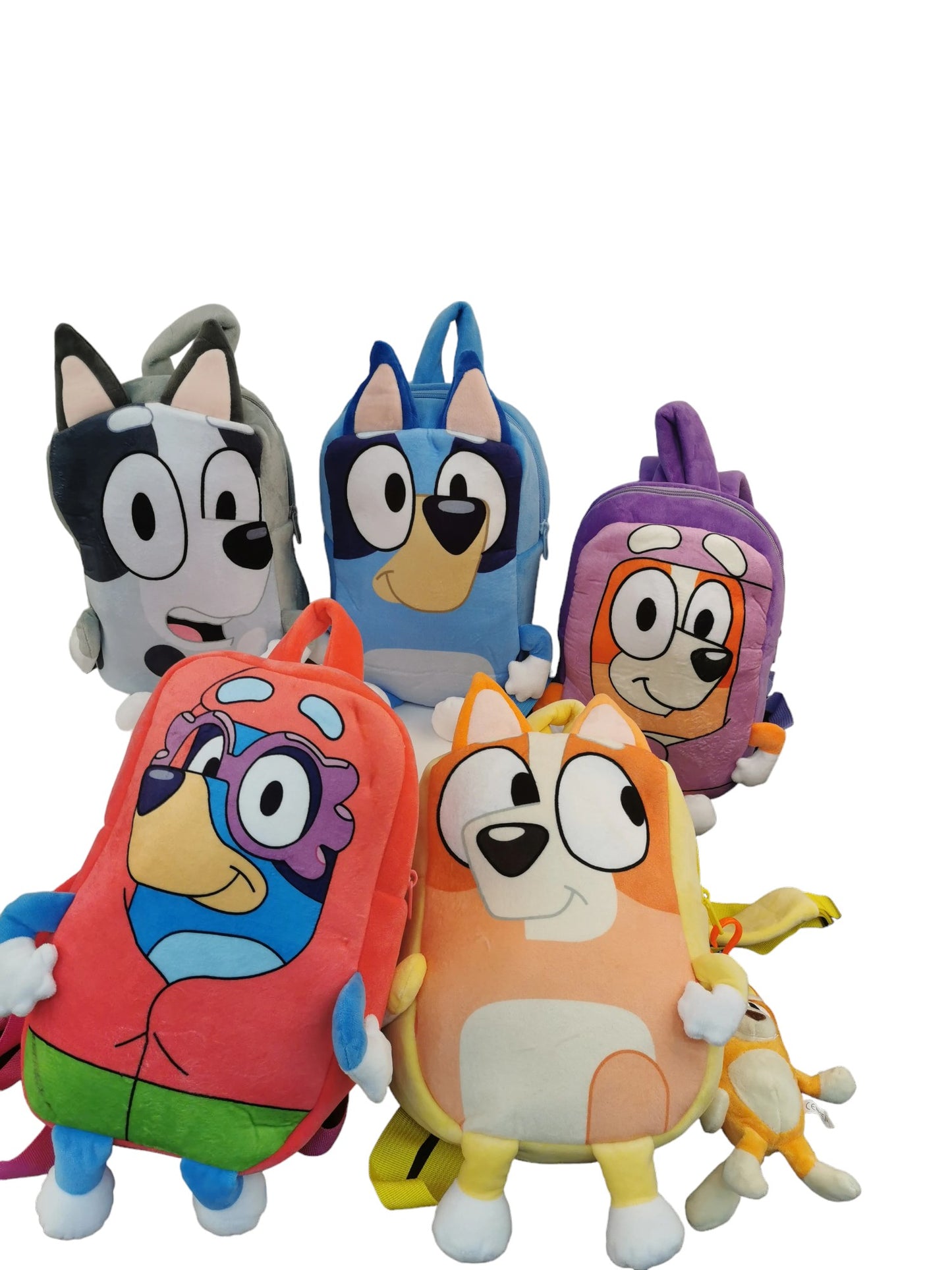 Mochila escolar para cosplay de la familia Bluey de dibujos animados: ¡perfecta para niños de guardería! 🎒🐶