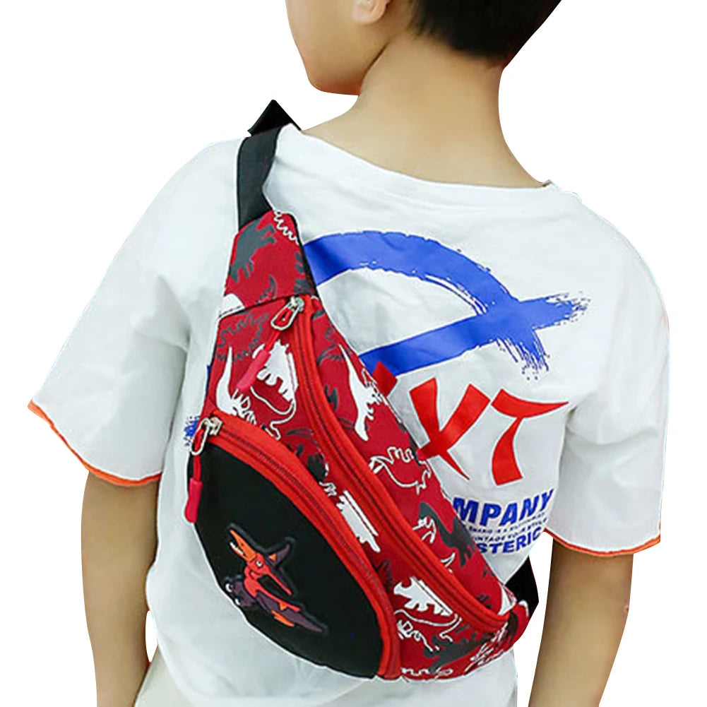 Kids' Cartoon Dinosaur Waist Bag