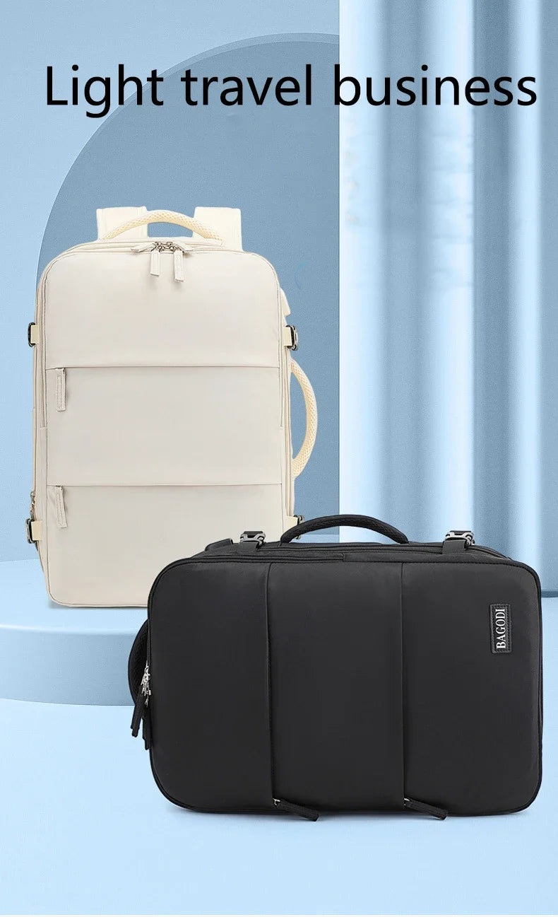 Mochila de viaje en avión: bolsa de equipaje espaciosa y versátil