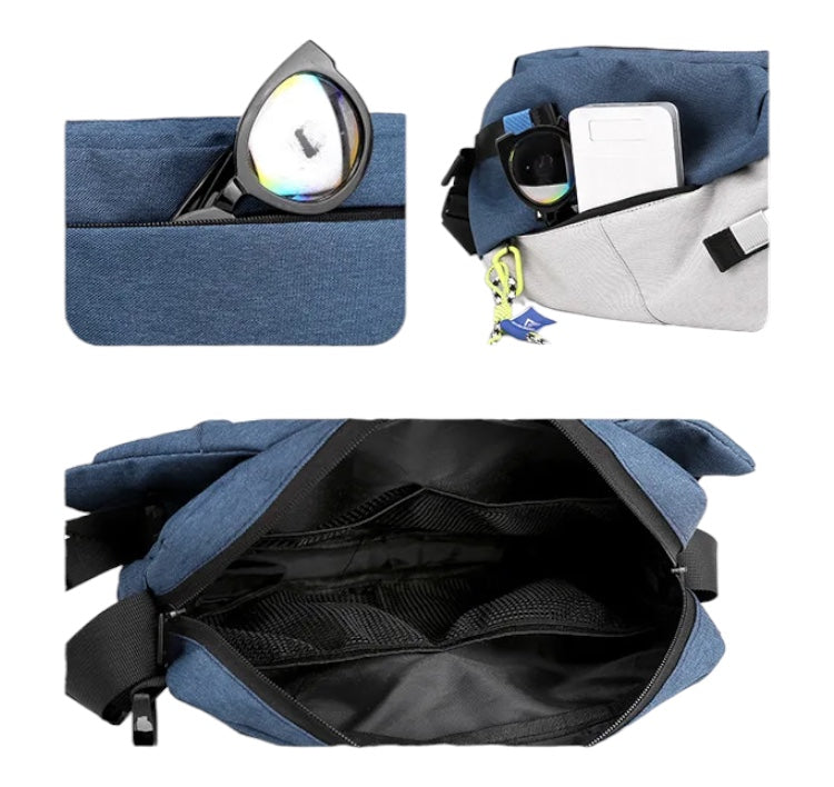 Bolsa de mensajero de nueva tendencia, bolsa de pecho deportiva multifunción, tela Oxford, bolso de hombro de gran capacidad, bolsos cruzados para hombre