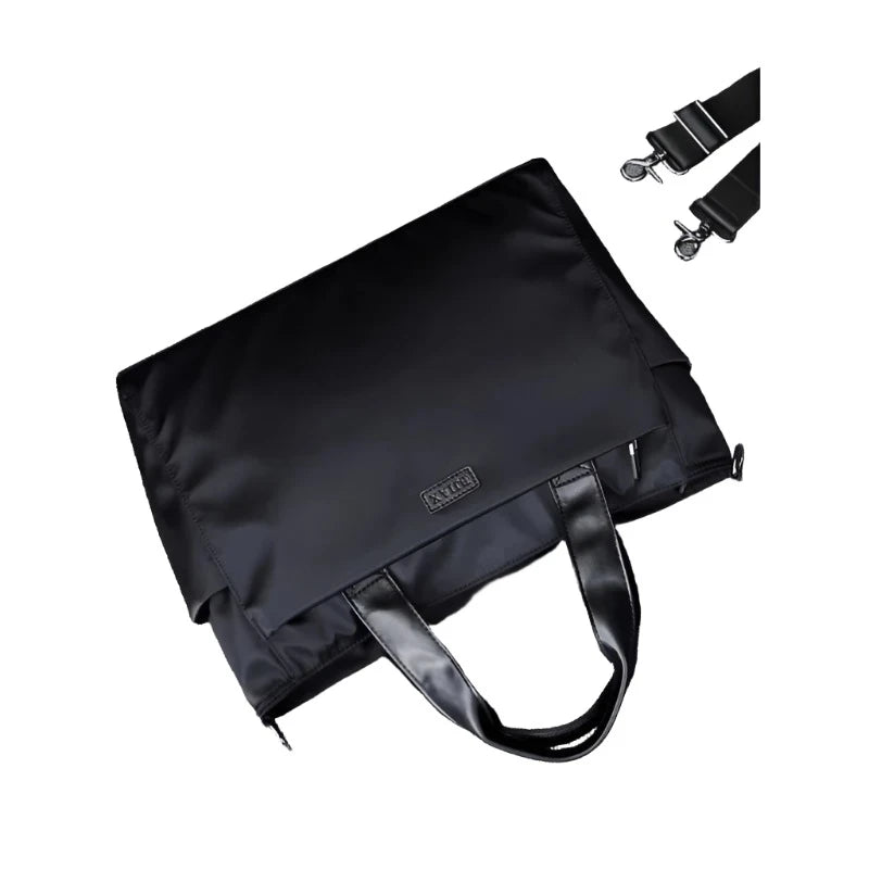 Effortlessly Stylish & Functional: Unisex Canvas & Nylon Satchel Bag