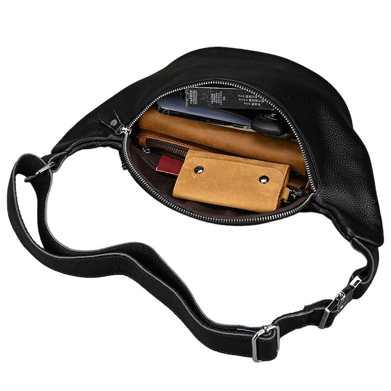 Amario Leather Men and Women Waist Pack: Your Ultimate Travel Companion 🌟🎒