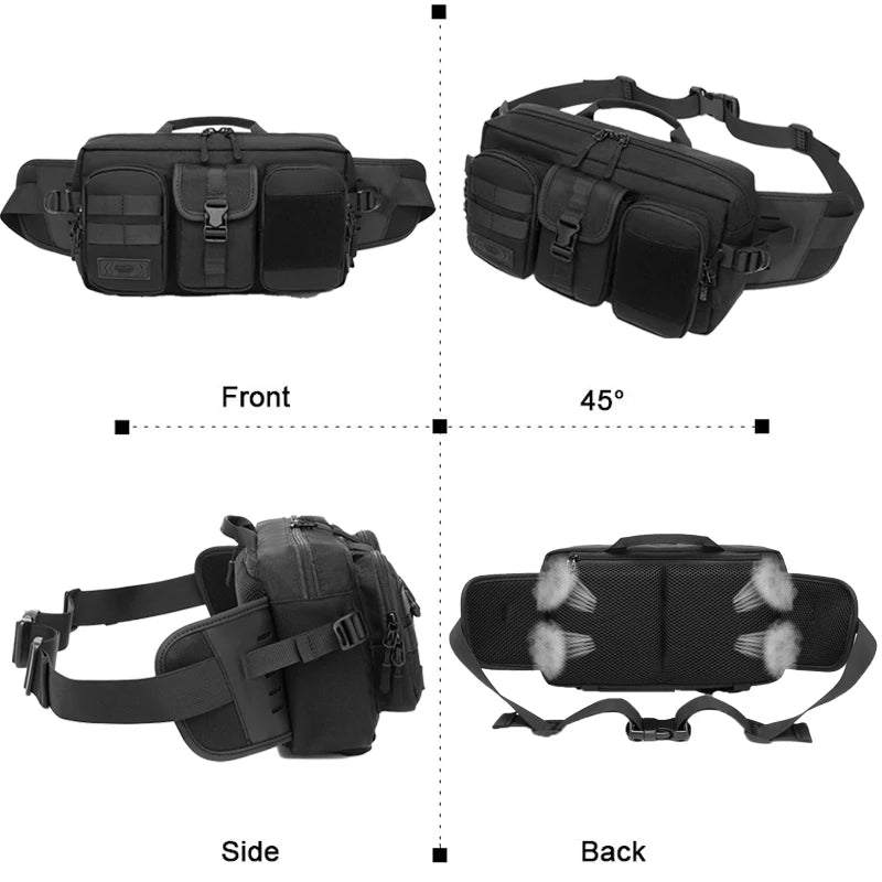पुरुषों के लिए बैग टैक्टिकल बेल्ट