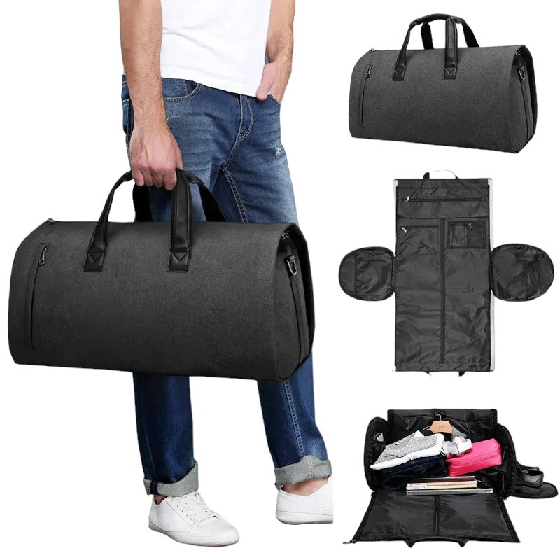 Jessie Convertible  Travel Bag with Shoe Pouch- Unisex