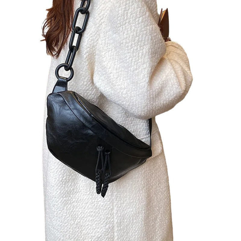 Soft Leather Waist Bag for Women