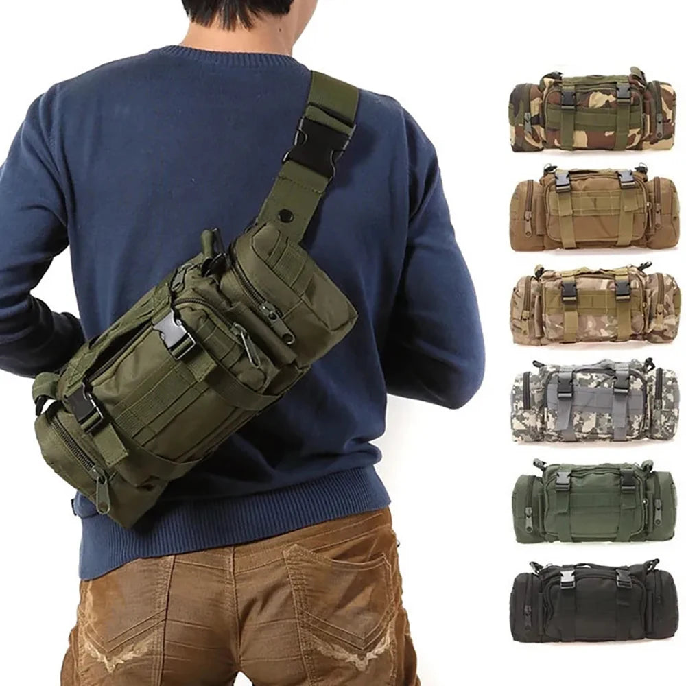 Adventurous Tactical Mini Duffel Crossbody Bag