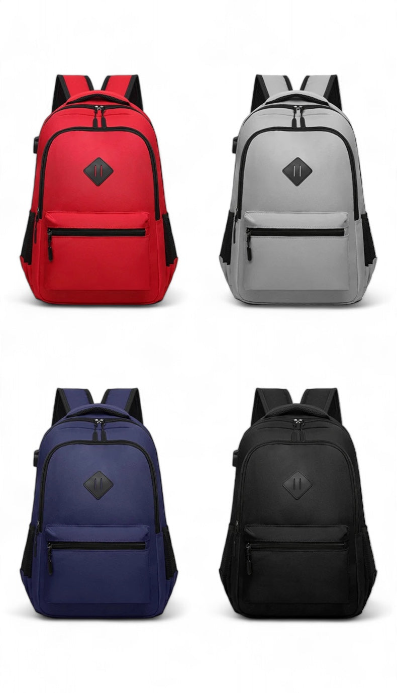 Casual Waterproof Laptop Backpack with USB Charging