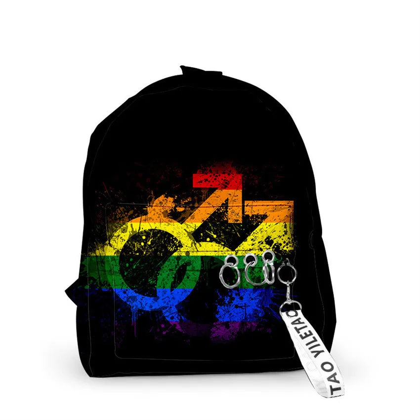 Mochila con diseño Rainbow Pride: declaración elegante