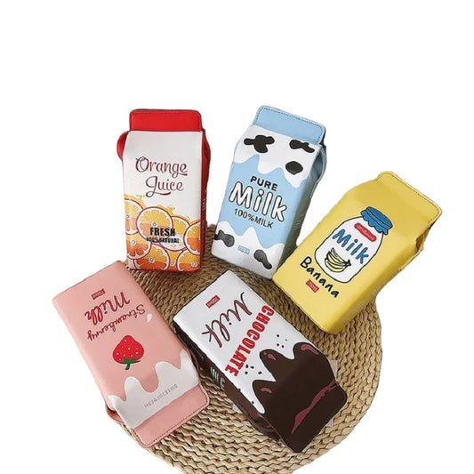 Cute Milk Box Women Shoulder Bag! 🥛👜