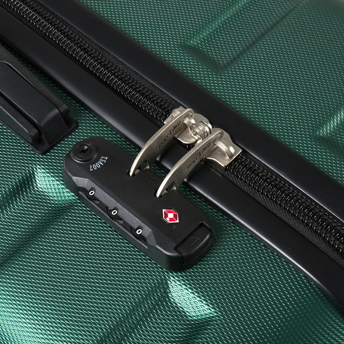 Viaje con estilo con el juego de equipaje giratorio ABS+PC con cerradura aduanera