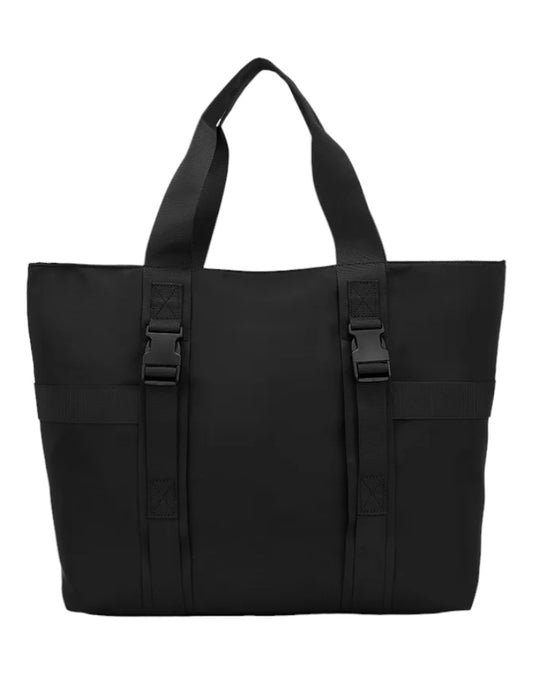 Bolso de mano HK de gran capacidad para hombre, bolso de viaje plegable impermeable Unisex, bolsos de lona de Color sólido a la moda, bolso de compras informal