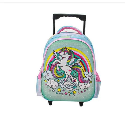 Unicorn Rolling Backpack