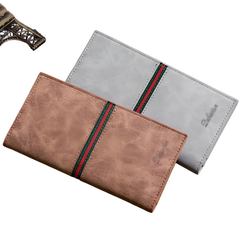 Stylish Functionality: PU Leather Men's Wallet with Coin Pocket