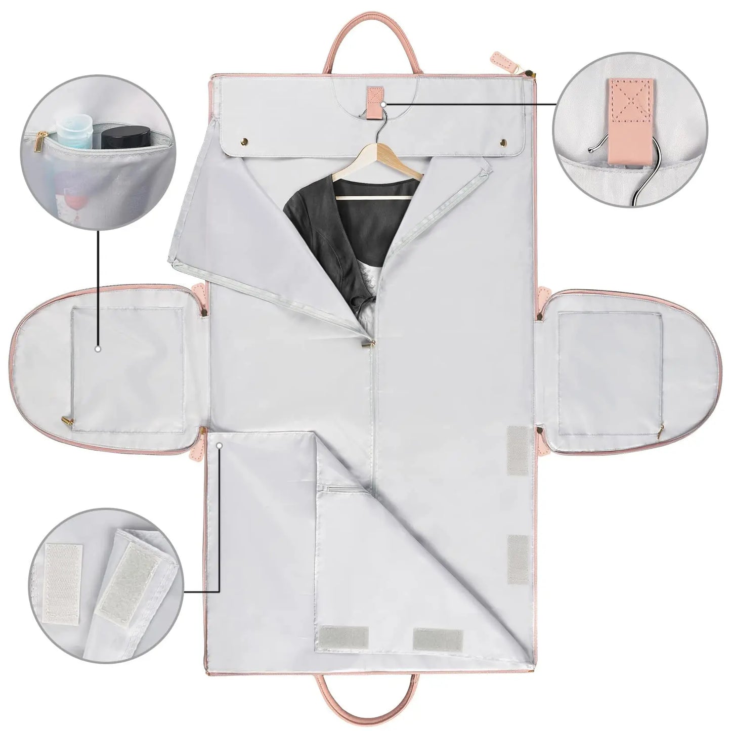 Organizador de traje de viaje plegable unisex