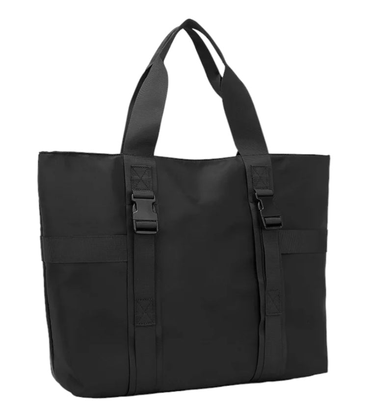 Bolso de mano HK de gran capacidad para hombre, bolso de viaje plegable impermeable Unisex, bolsos de lona de Color sólido a la moda, bolso de compras informal