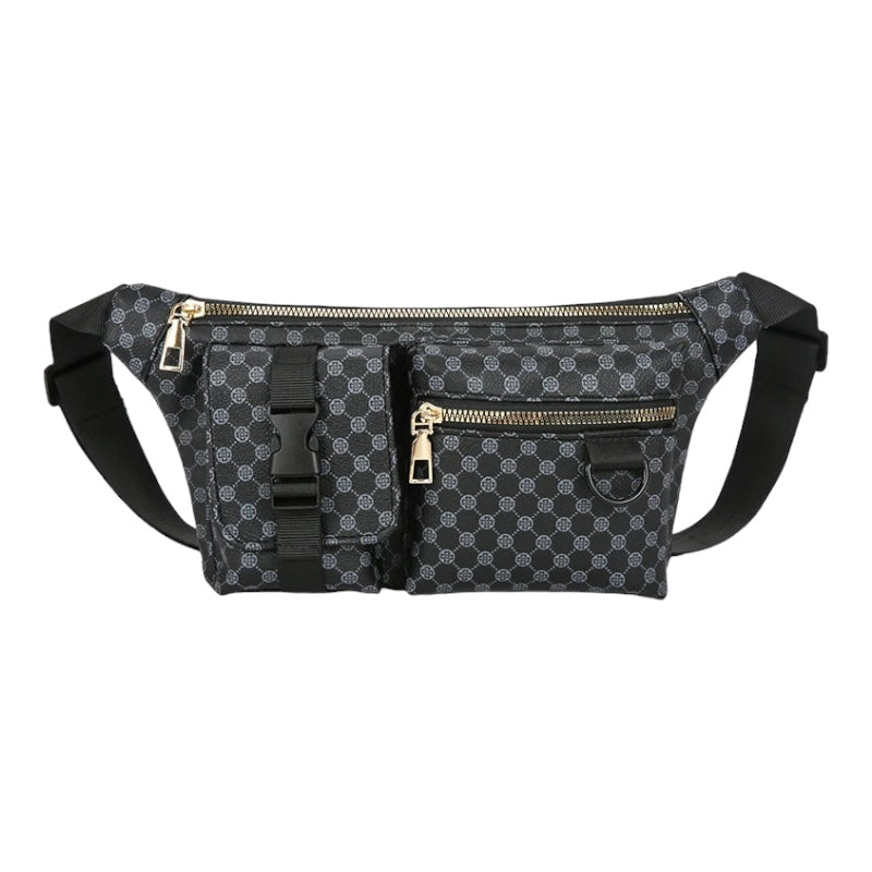 Versatile Plaid Waist Bag for Active Lifestyle