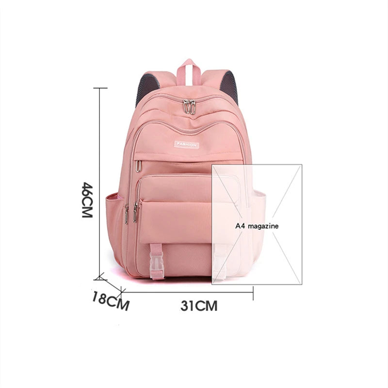 Large Capacity Teen Backpack with Laptop Sleeve