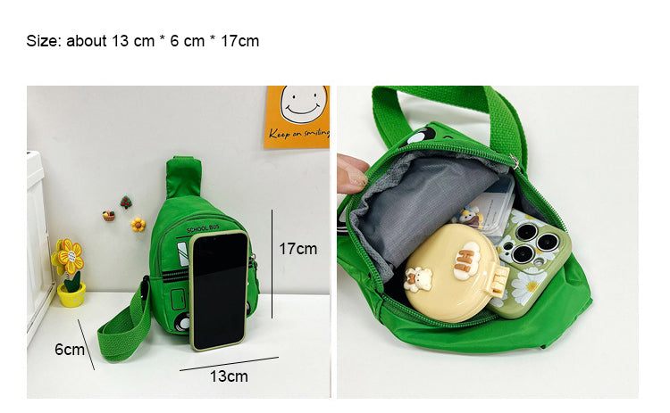 Cute Cartoon Car Children's Chest Bag