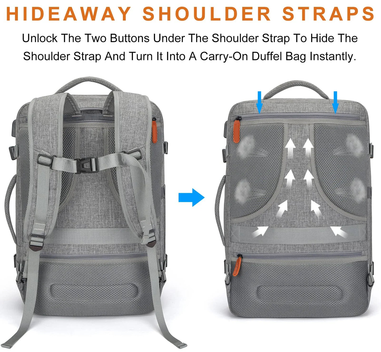 Large Capacity Travel Backpack for Men and Women