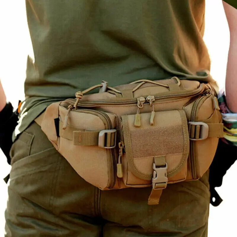 एल्बी पुरुषों के लिए टैक्टिकल कमर बैग नायलॉन फैनी पैक