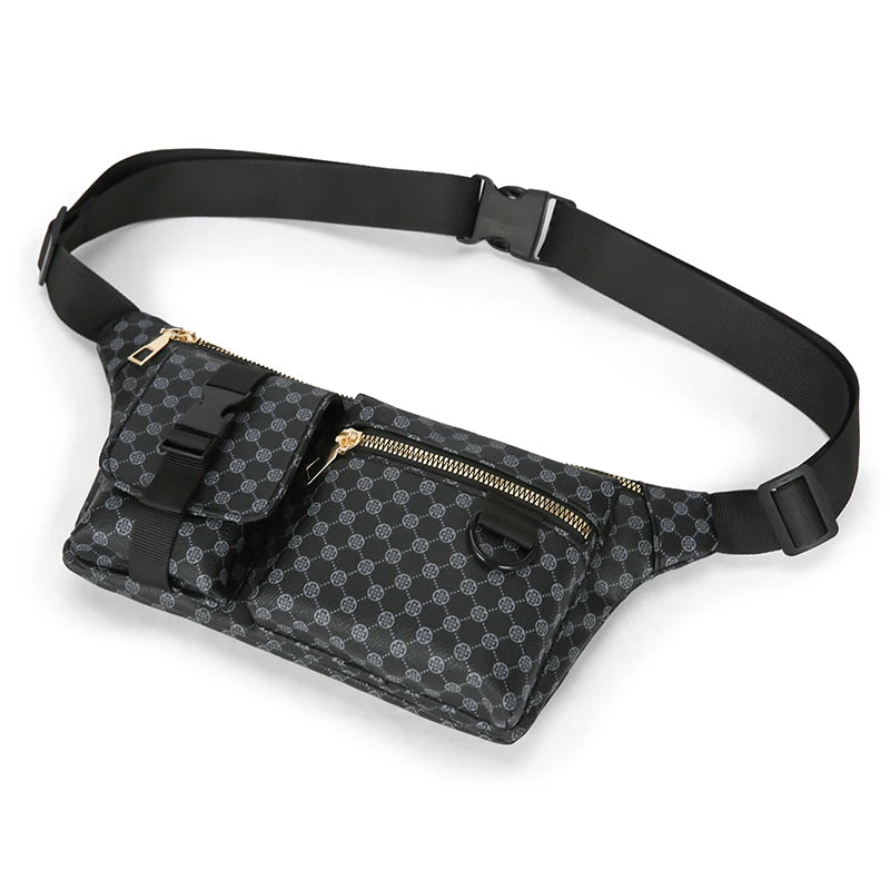 Versatile Plaid Waist Bag for Active Lifestyle