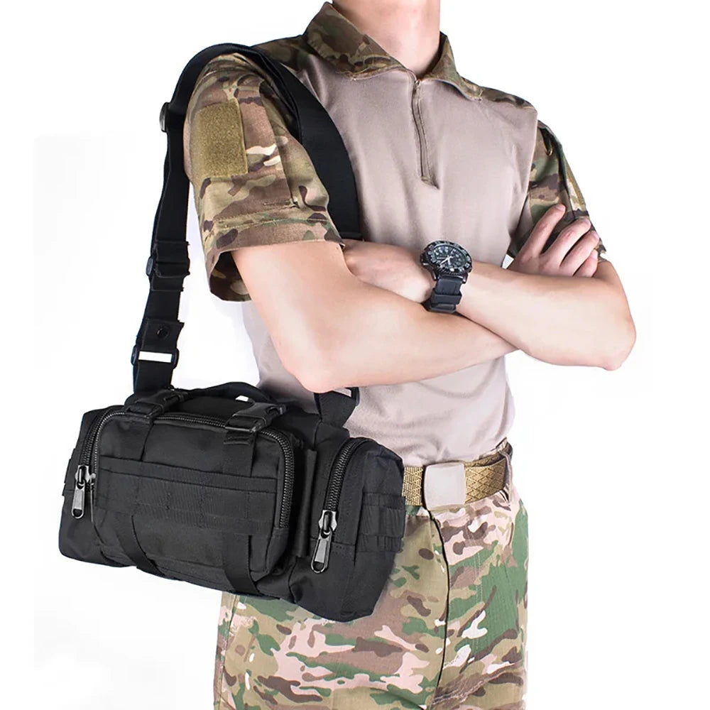 Adventurous Tactical Mini Duffel Crossbody Bag