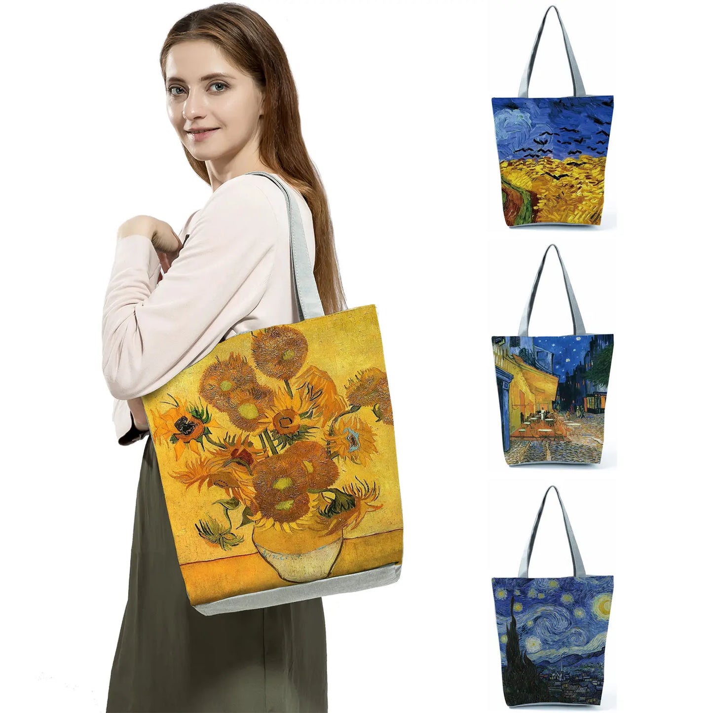 Van Gogh Oil Painting Tote Bag: A Blend of Art and Fashion!
