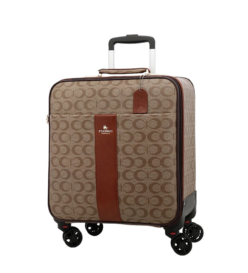 Conjuntos de equipaje de viaje de cuero PU de moda - Maleta Trolley de lujo con bolso