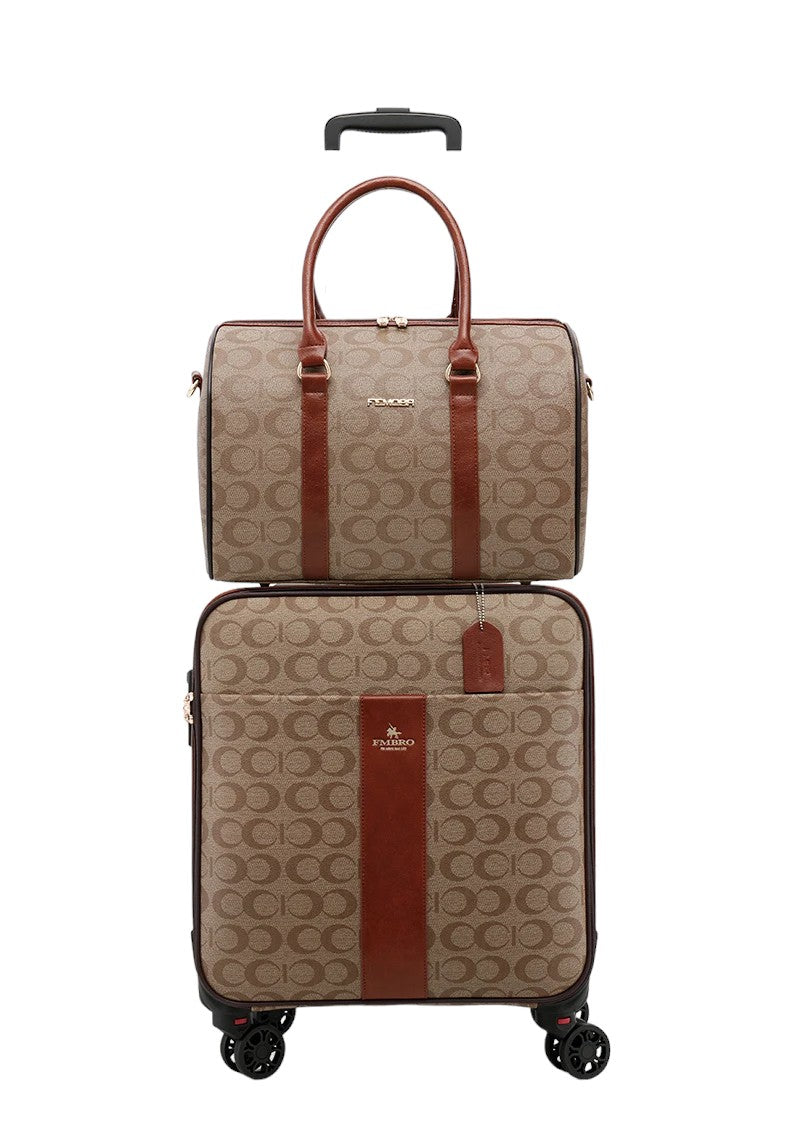 फैशन PU लेदर ट्रैवल लगेज सेट - हैंडबैग के साथ लक्जरी ट्रॉली सूटकेस