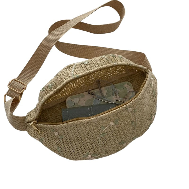 Fashion Straw Waist Packs for Women